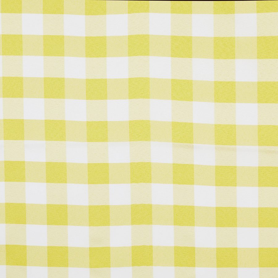 Picnic Check Yellow tablecloths and overlay